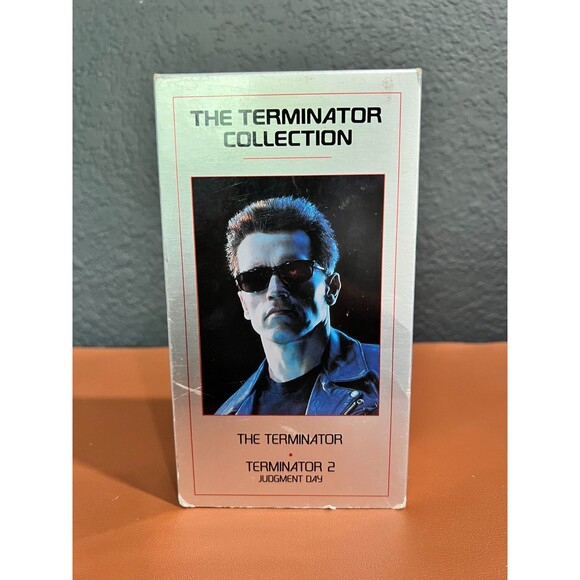 Vintage The Terminator Movie Collection VHS Tapes 2 Tape Set Classic SCiFi - Picture 1 of 8